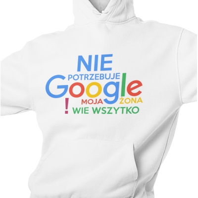 BLUZA Z KAPTUREM GOOGLE ŻONA